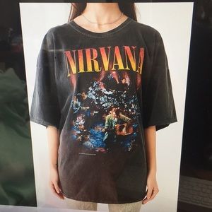 Nirvana unplugged t shirt dress 1size fit all new